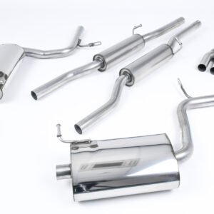 Audi A4 2.0 B7 Quattro/DTM – resonado (más discreto) sistema de escape cat-back con colas GT100 (para Tiptronic modelos)