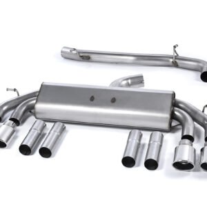 Audi S3 8V/V.2 – Non-Valved & Non-Resonated (Louder) Cat-Back Race Exhaust System with Quad Oval Polished Trims