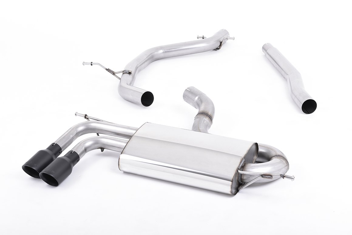 Audi A3/VW Golf GTD/Scirocco GT – TDI 2.0 170PS – DPF-Back Exhaust System with Cerakote Black Trims