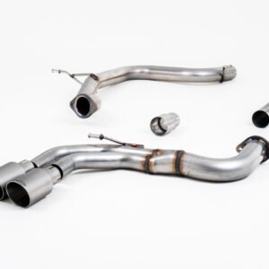 Audi A3 2.0 TDI MQB – Non-Resonated (Louder) Cat-Back Exhaust System with Titanium Trims
