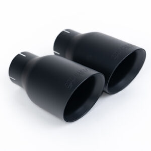 Audi A4 2.0 B9 Quattro – Escape cat-back resonado (sonido más discreto) con salidas dobles GT-100 negras Cerakote