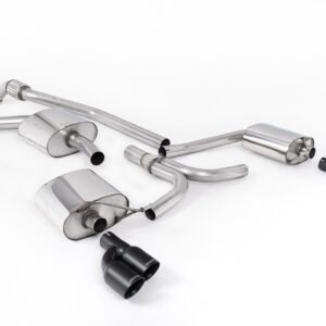 Audi A5 2.0 TFSI – sistema de escape cat-back con Cerakote negro cuádruple salida colas