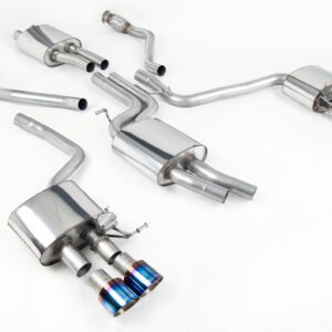 Audi SQ5 Supercharged – Cat-Back Exhaust System with Quad Burnt Titanium Tips