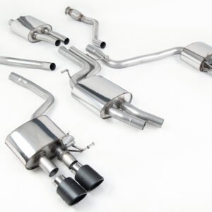 Audi SQ5 Supercharged – Cat-Back Exhaust System with Quad Carbon JET-100 Trims
