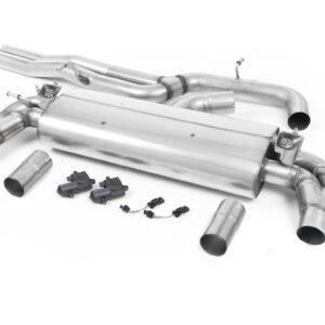 Audi RS3 8V – Non-Resonated (Louder) Cat-Back Exhaust System with Polished Oval Trims