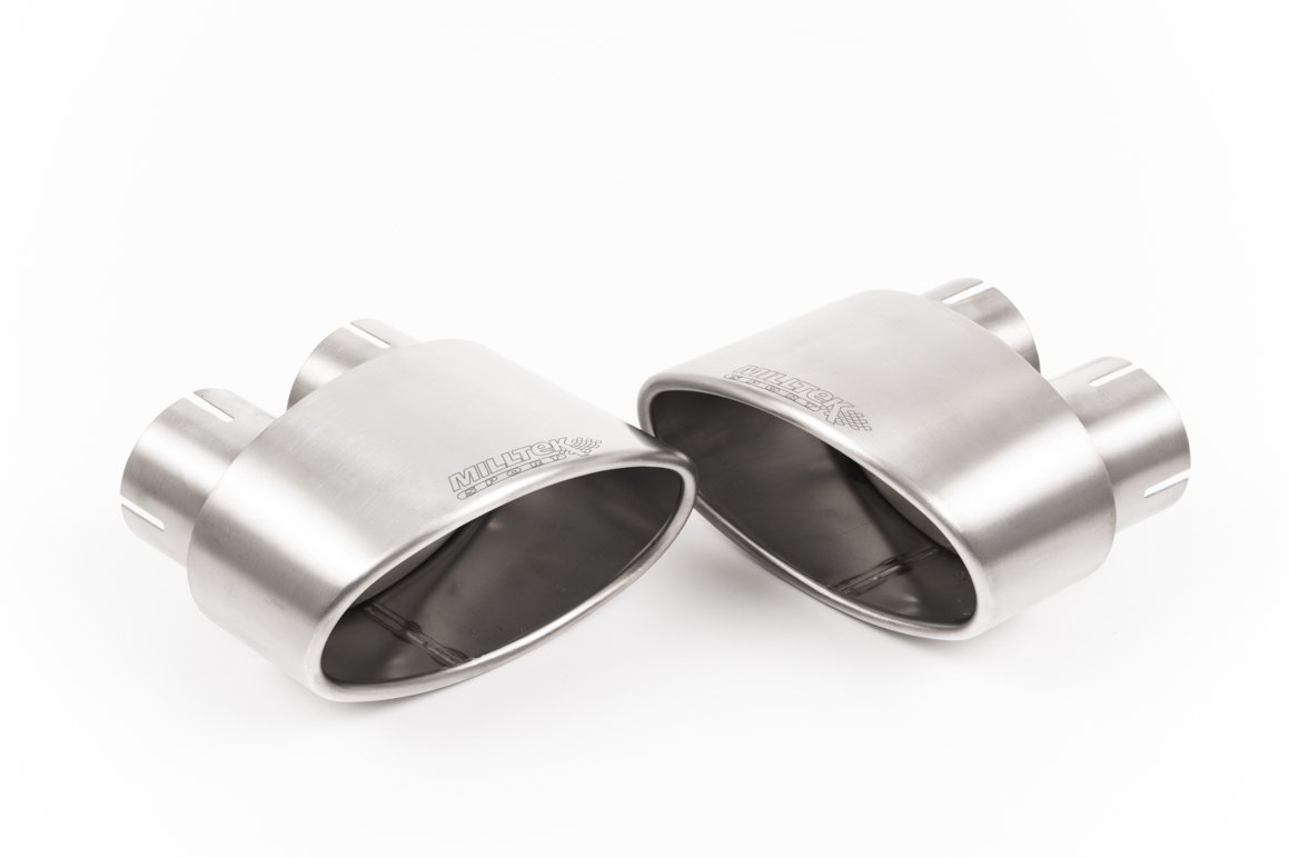 Audi RS5 B9 modelos con GPF – Escape cat-back resonado (sonido más discreto) con salidas de titanio ovaladas