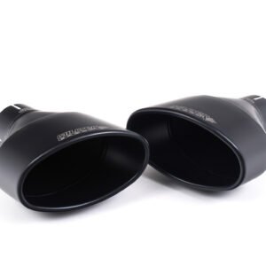 Audi RS5 B9 modelos con GPF – no resonado cat-back de competición (máxima intensidad de sonido) con salidas ovaladas negras Cerakote