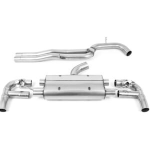 Audi RS3 8V Facelift – 80MM Non-Resonated (Louder) Cat-Back Exhaust System with Polished Trims