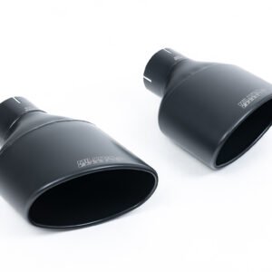Audi RS3 8V – 80MM Escape cat-back resonado (sonido más discreto) con salidas negras Cerakote