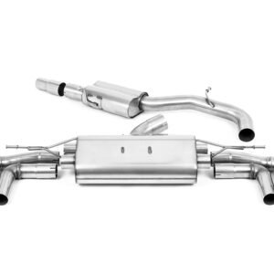 Audi S3 8Y Sportback modelos con GPF – 80mm resonado sistema de escape cat-back con colas de carbono – homologado EC