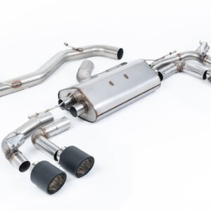 Audi S3 8Y Sportback modelos con GPF – 80mm no resonado (más sonido) sistema de escape cat-back con colas de carbono