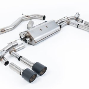 Audi S3 8Y – semirresonado sistema de escape cat-back con colas JET-115 de carbono