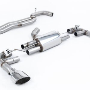 Audi RS3 8V Facelift – 80MM Non-Resonated Race (Loudest) Cat-Back Exhaust System with Polished Trims