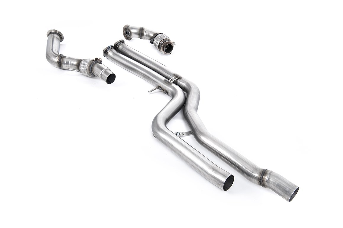 BMW F80 M3/F82 M4 – Downpipe de gran diámetro con supresor de catalizador (para Milltek cat-back)