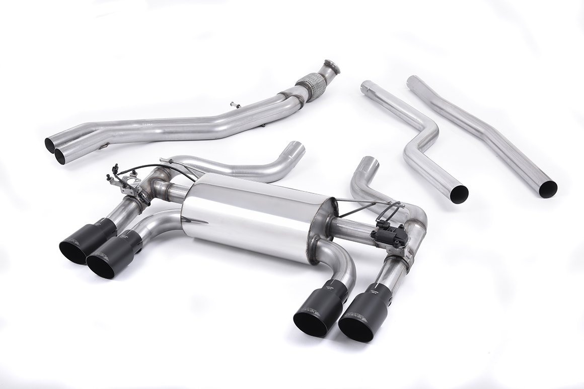 BMW F87 M2 – Cat-Back Exhaust System with Cerakote Black GT-90 Trims