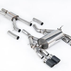 BMW F80 M3/F82 M4 – Race (más sonido) sistema de escape cat-back con colas de carbono