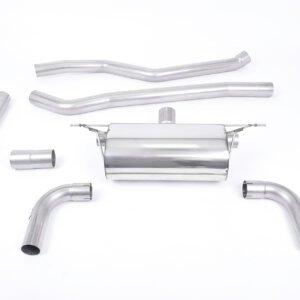 BMW F30 320i M Sport – Race Non-Resonated Cat-Back Exhaust System with Black Cerakote GT-90 Trims