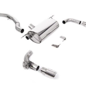 Non-Resonated (Louder) GPF/OPF-Back Exhaust System with Polished GT-90 Trims
