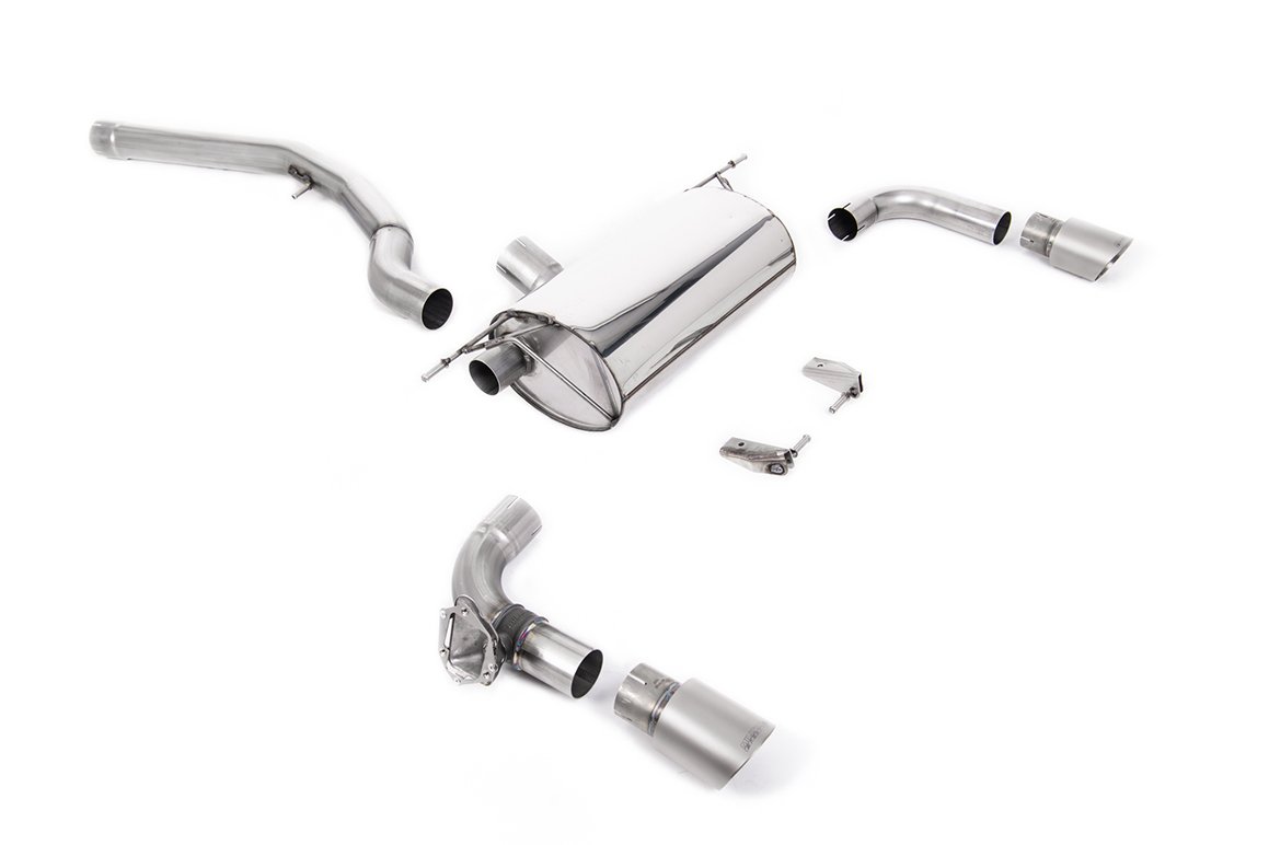 Non-Resonated (Louder) GPF/OPF-Back Exhaust System with Titanium GT-90 Trims