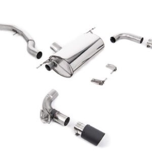 Non-Resonated (Louder) GPF/OPF-Back Exhaust System with Carbon Jet-90 Trims