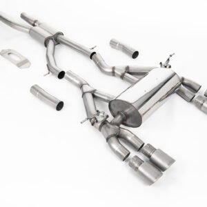 BMW F80 M3/F82 M4 – GPF / OPF Back Race Exhaust System with Titanium GT-90 Trims