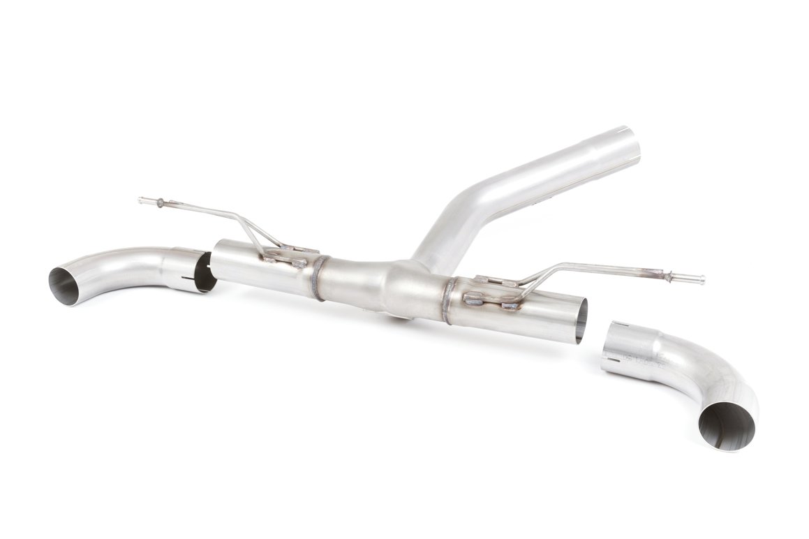 Non-Valved (Louder) Rear Silencer Bypass with GT-90 Cerakote Black Trims – M135i Valance