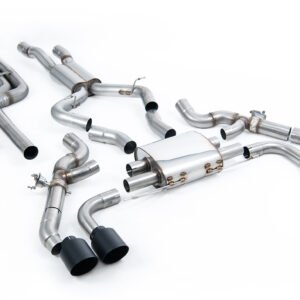 BMW X3 G01 S58 – Non-Resonated (Louder) Downpipe Back Exhaust System with Cerakote Black Trims