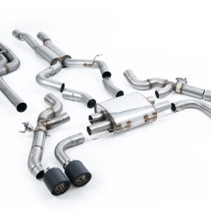 BMW X3 G01 S58 – Non-Resonated (Louder) Downpipe Back Exhaust System with JET-115 Carbon Trims