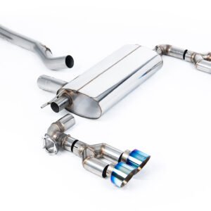 Maxton x Milltek – sistema desde OPF/GPF con colas cuádruples GT-100 de titanio quemado