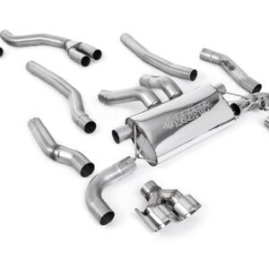 Cat Back Exhaust System with Quad GT-100 Polished Trims