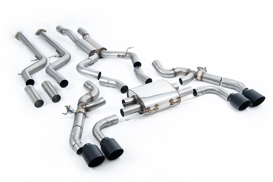 BMW X3 G01/X4 G02 S58 LCI (GPF Equipped) – OPF/GPF Bypass sistema con colas negras Cerakote