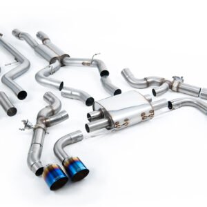 BMW X3 G01/X4 G02 S58 LCI – Primary Cat-Back System with Burnt/Blue Titanium Trims