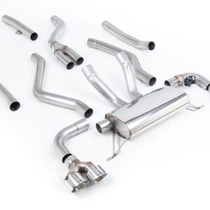 BMW G20 M340i y G22 M440i – cat-back con colas cuádruples GT-100 pulidas