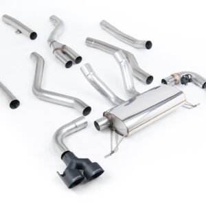 BMW G20 M340i y G22 M440i – cat-back cuádruple con colas GT-100 negras