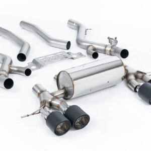 BMW G87 M2 – desde OPF/GPF con bypass de resonador central y colas JET-115 de fibra de carbono