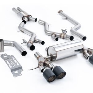 BMW G87 M2 – resonado cat-back con colas JET-115 de carbono
