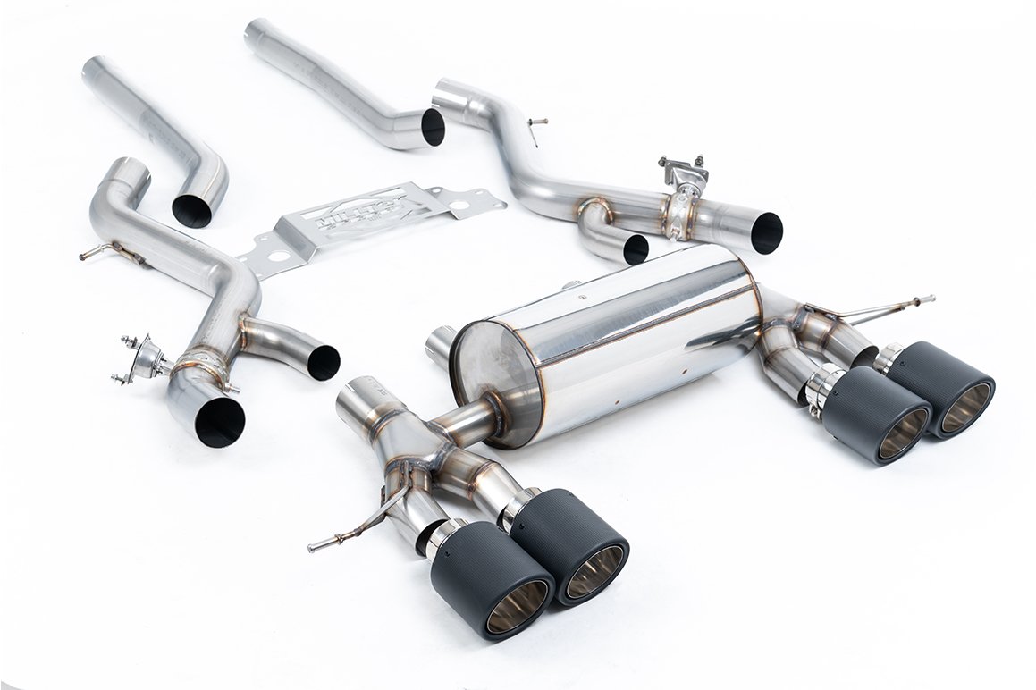 BMW G87 M2 – no resonado sistema cat-back secundario con colas JET-115 de carbono