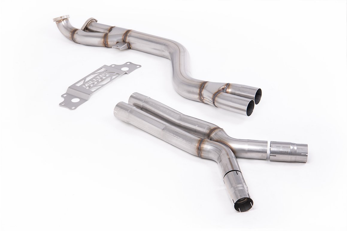 BMW G87 M2 – Secondary Catalyst Bypass – Non Resonated with X Pipe to OE Axle Back Only
