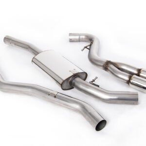 Cat-Back Exhaust System with Twin Polished Trim Assembly