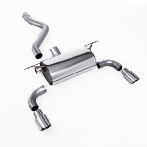 Road Rear Silencer with Polished Tips