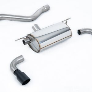 Rear Silencer for Race System with Cerakote Black Tips