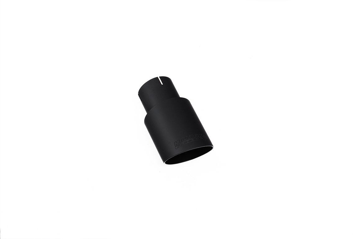 BMW F20/F21 M135i (sin xDrive) – escape cat-back con silencioso trasero Road y salidas negras con recubrimiento cerámico