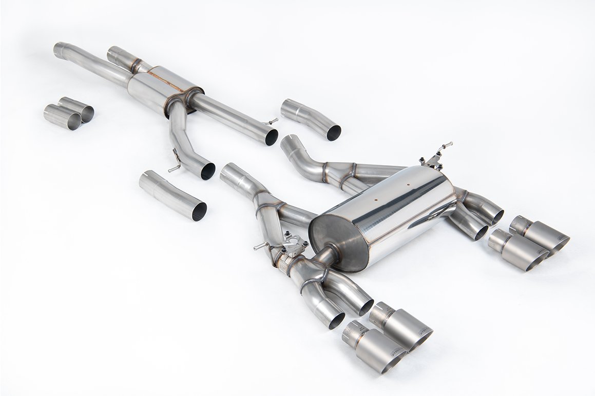 BMW F80 M3/F82 M4 – Race (Loudest) Cat-Back Exhaust System with Titanium Trims
