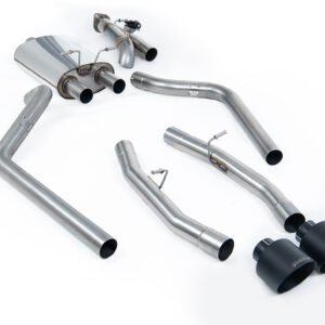 Dodge Ram 1500 5th Gen (Hemi V8) – Valved Cut Out Cat-Back (includes Remote Control) with 5.5′ Cerakote Black Tips