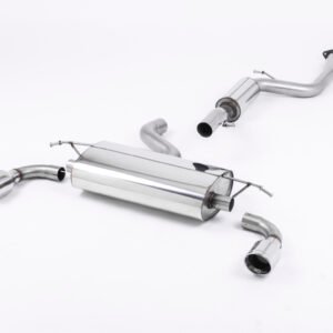 Ford Focus MK2 ST 225 – Resonated (Quieter) Cat-Back Exhaust System with 100mm Jet Polished Trims
