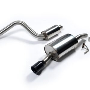 Ford Fiesta MK6 ST 150 – Escape cat-back resonado (sonido más discreto) con salida negra satinada con recubrimiento cerámico