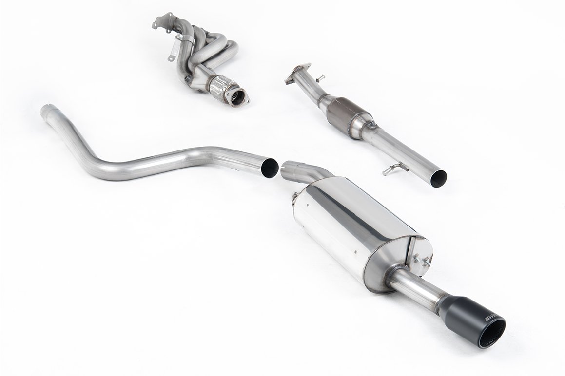 Ford Fiesta MK6 ST 150 – Full Non-Resonated (Louder) Exhaust System with Hi-Flow Sports Catalyst & Ceramic Coated Satin Black Trim