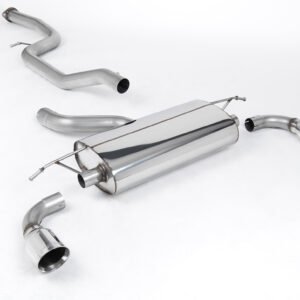 Ford Focus MK2 ST 225 – Non-Resonated (Louder) Cat-Back Exhaust System with 100mm GT-100 Polished Trims