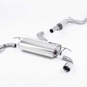 Ford Focus MK2 ST 225 – Resonated (Quieter) Cat-Back Exhaust System with GT-100 Polished Trims