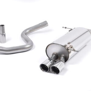 Ford Fiesta MK7 Duratec & Zetec-S – Front Pipe-Back System with Twin 80mm GT80 Trims (For OE Downpipe and Cat)